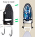 Ironing Board Hanger Wall Mount Ironing Holder Heat Resistant Iron Hanger with Iron Board Rack for Max 5 Inch Width (Black)...