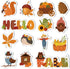 20pcs Fall Magnetic Decorations, Owls Pumpkin Fridge Magnets Autumn Theme Refrigerator Decals Happy Fall Magnets Fridge Decorations for Thanksgivi...