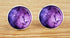 Custom Classic Jewelry Tuxedo Shirt Sliver Cufflinks Men's Unique Business Wedding Gifts (Nebula Galaxy Purple)...