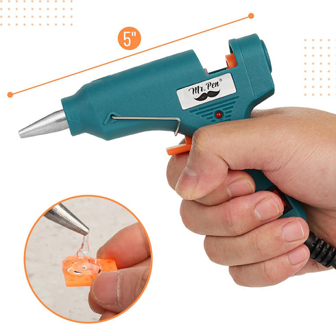 Mr. Pen- Hot Glue Gun Kit, 20W, Green, Glue Gun with 10 Glue Sticks, Glue Gun and Sticks Set, Mini Glue Gun, Mini Hot Glue Gun, Craft Glue Guns, G...