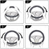 Leather Steering Wheel Cover, Breathable, Anti Slip & Odor Free, Black and Yellow...