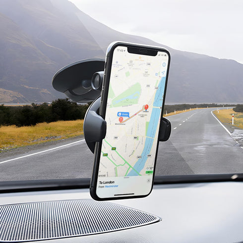 Suction Cup Car Phone Holder for Windshield/Dashboard/Window, Universal 360° Rotating Adjustable Cell Phone Holder Mount, Hands Free Phone Cradle ...