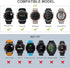 NotoCity Compatible Fenix 5S/6S/7S/8 43mm Watch Band - Quickfit Soft Silicone Replacement Strap (Silver Buckle - 2pcs)...