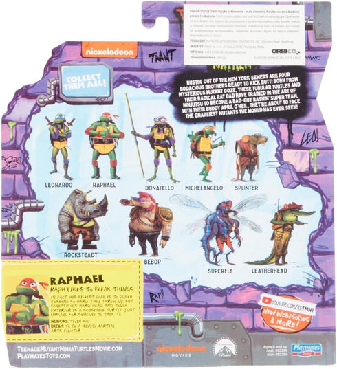 Teenage Mutant Ninja Turtles: Mutant Mayhem 4.6” Raphael Basic Action Figure by Playmates Toys...