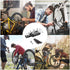 Bike Repair Tool Kit,16 in 1 Multi-Function Bike Bicycle Cycling Mechanic Repair Tool Kit with 3 pcs Tire Pry Bars Rods, Motorcycle Portable Repai...