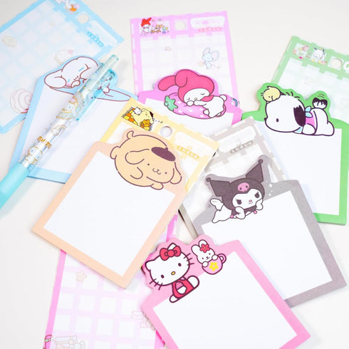 6 Pcs Kawaii Sticky Notes Kiity Cute Cartoon Self-Stick Note Pads Kawaii Stationary 3.75x2.75 inches 180 Sheets Melody Office School Supplies Cat ...