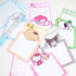 6 Pcs Kawaii Sticky Notes Kiity Cute Cartoon Self-Stick Note Pads Kawaii Stationary 3.75x2.75 inches 180 Sheets Melody Office School Supplies Cat ...