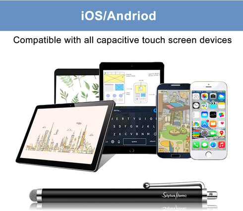 Stylus Pens for Touch Screens, StylusHome 10 Pack Mesh Fiber Tip Stylus Pens for ipad iPhone Tablets Samsung All Precision Capacitive Universal To...