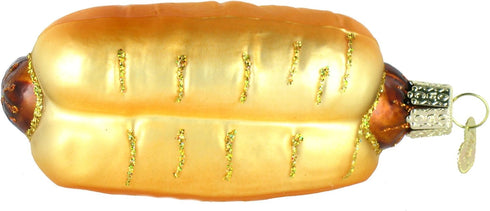Old World Christmas Ornaments: Ballpark Foods Glass Blown Ornaments for Christmas Tree, Hot Dog...