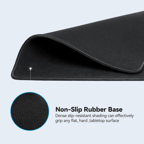TECKNET Mouse Pad 270 x 210 x 3 mm with Anti-fray Stitchin, Waterproof Surface & Non-Slip Rubber Base with Stitched Edges Gaming Mouse Mat for Lap...