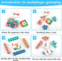 Wooden Blocks Spelling Game, Upgraded Matching Letter Alphabet Game with Reading Blocks Crossword Puzzle Flash Cards Storage Box Word Builder Educ...