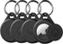 Airtag Keychain Holder Case for Apple Airtag, 4 Pack of IPX8 Waterproof, Fully Shockproof, Anti Scratch Airtag Holder Case for Key, Kid, Bag, Lugg...