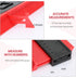 Contour Gauge Duplicator 10 Inch Profile Gauge Measure Ruler Contour Duplicator Plastic Irregular Ruled Deep Contour Copy Gauge for Precise Measur...