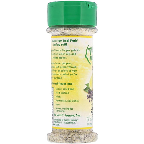 True Lemon Pepper Seasoning (2 pack) Natural Ingredients, No Salt, No Gluten...
