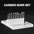 Tungsten Carbide Burr Set, 1/8" Shank 10PC Double Cut Die Grinder Rotary Tool Cutting Burrs Set for Metal and Wood Working Carving, Engraving, Pol...