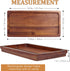 Bathroom Vanity Tray 11.8 x 5.9 inches of Natural Acacia Wood - Elegant Organizer for Cosmetics, Jewelry, Perfume, Candle, Key - Premium Wood Tray...