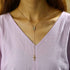 Bohemia Cross Lariat Necklace Chain Cross Long Y Drop Necklace Chain Gold Virgin Mary Pendant Necklace Faith Cross Y Necklace Chain Jewelry for Wo...