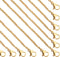 24 Pcs 16" 2mm Necklace Chain Gold Stainless Steel Link Cable Chains Necklace Lobster Clasp Bulk for DIY Jewelry Making Supplies Accessories...