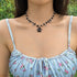 COLORFUL BLING Sweet Star Charms Pendant Choker Necklace Irregular Gravel Y2K Healing Crystal Necklace Summer Jewelry for Women...