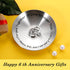 6th Anniversary Iron Gifts for Her Him Anniversary Wedding Gifts for Women Men 6 Year Wedding Anniversary Decoration for Wife Husband 4" Ring Hold...