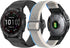 2 Pack 22mm Band Stretchy Nylon Compatible with Garmin Fenix 7/7 Pro/6/6 Pro/5/5 Plus/Instinct/Instinct 2 Solar/Forerunner 965/955/945/935/745/App...