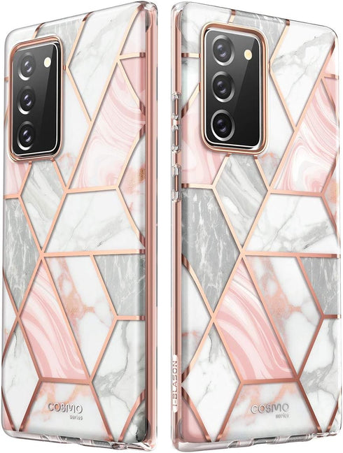 i-Blason Cosmo Series Case Designed for Galaxy Note 20 5G 6.7 inch (2020 Release), Protective Bumper Marble Design Without Built-in Screen Protect...