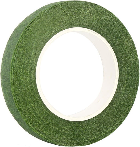 DECORA 4 Rolls 1/2" by 120 Yard Dark Green Floral Tape for Stem Wrap DIY Floral Craft and Arrangement Supply...