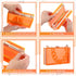 4 Pcs Women Acrylic Purse Clear Clutch Bag Evening Purses for Wedding Vintage Handbag Retro Earrings Bracelet Jewelry Set (Orange)...