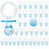 Pacifiers for Baby Shower Game, 36 Plastic Pacifiers for Baby Shower Decoration DIY, large Size Baby Shower Pacifiers, Gender Reveal Party Table S...