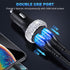 Dual USB Car Charger Quick Charge 3.0 Car Adapter Fast Charging Charger Compatible for iPhone 11/11pro/ MAX/XS/XR/X/10,iPad,Samsung S10/S10+/S9,Go...