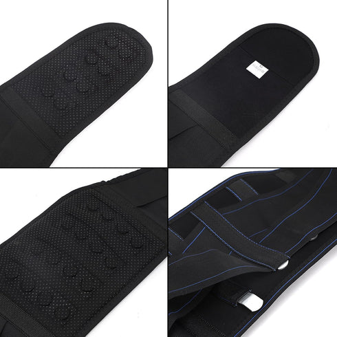 Self Heating Waist Back Support Belt with Detachable Magnet Steel Plate Adjustable Therapy Lumbar Brace for Pain Relief...