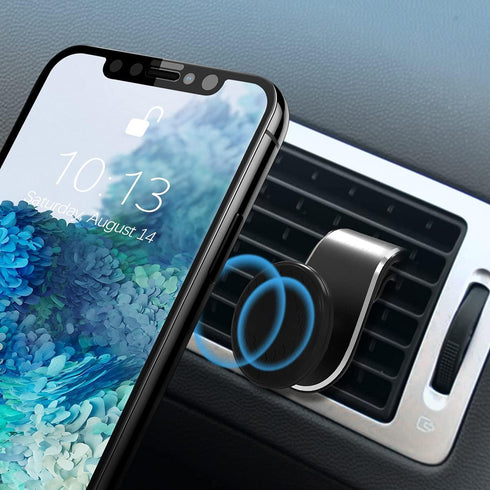 Magnetic Phone Mount for Car, 360°Adjustable Universal Cell Phone Holder for Car Air Vent Mount Fits 3-7 inch Mobile Phone and More Devices (Black...