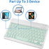 Portable Mini Wireless Bluetooth Keyboar for Apple iPad iPhone Samsung Tablet Kindle Fire HD 10/8/Fire Max 11 Keyboard 10-Inch Green...