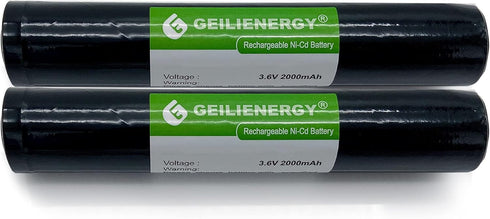 GEILIENERGY (2 Pack 3.6V 2000mAh Digital Battery Compatible with Streamlight Stinger 75375 75175 XT Flashlight Battery...