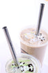 2 Point End BOBA Straw Stainless Steel Extra Wide 1/2" x 9.5" Long Tapioca Pearl Bubble Tea Thick FAT Poke Puncture - CocoStraw Brand...