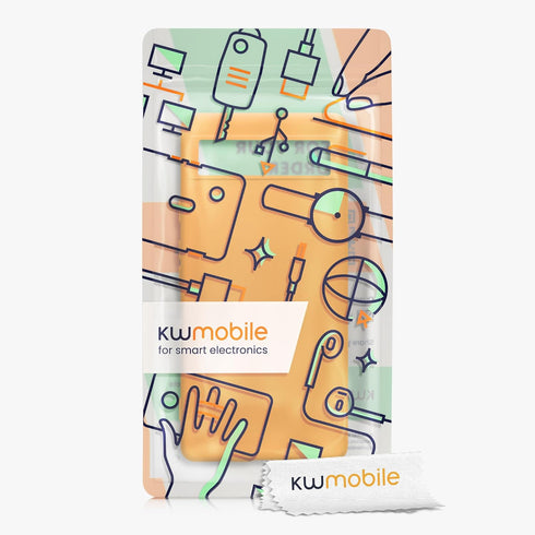 kwmobile Case Compatible with Google Pixel 6a Case - Slim Protective TPU Silicone Phone Cover - Fruity Orange...