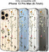 ICEDIO for iPhone 13 Pro Max Case with Screen Protector,Slim Fit Crystal Clear Cover with Fashionable Designs for Girls Women,Protective Phone Cas...