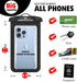 Waterproof Phone Pouch 2 Pack, 100% Waterproof Phone Case Dry Bag with Lanyard for iPhone 15 14 13 12 Pro Max Plus Samsung Galaxy S24 S23 Ultra-Be...