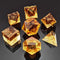 Bescon Crystal Clear (Unpainted) Sharp Edge DND Dice Set of 7, Razor Edged Polyhedral D&D Dice Set for Dungeons and Dragons Role Playing Games, Am...