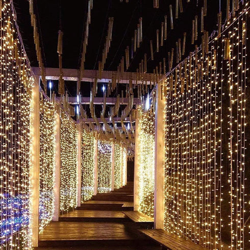 Twinkle Star 6.6x9.8ft 300 LED Curtain Lights, Fairy String Lights with Remote Control, Timer, for Wedding Party Bedroom Home Garden Bedroom Indoo...