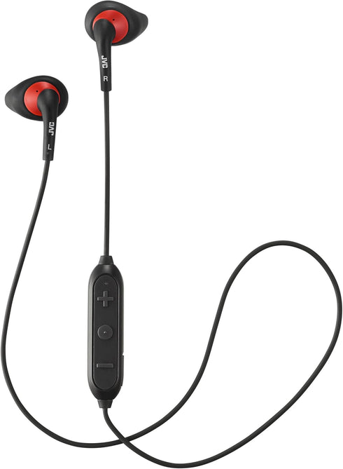 JVC Wireless Sweatproof Gumy Sport Bluetooth Wireless Earbud Nozzle, Black (HAEN10BTB)......