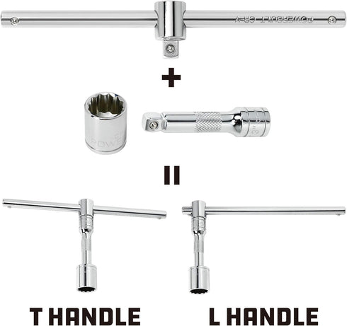 Powerbuilt 941508 3/8-Inch Drive Sliding T-Bar...