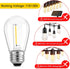 Meconard 24-Pack LED 1W String Light Bulbs, S14 Plastic Shatterproof Edison Vintage Style Replacement 1 Watt Outdoor Light Bulbs 2200K, Waterproof...