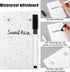 2 Pieces Shower Whiteboard with Suction Cup Waterproof Shower Board with Pen Waterproof White Board Writing on The Bathroom Wall with Pen for Home...