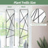 17.5 Inch Indoor Plant Trellis for Climbing Plants,Metal Trellis,Small Garden Trellis for Potted Plants,Plant Stakes for Indoor Plants Accessories...