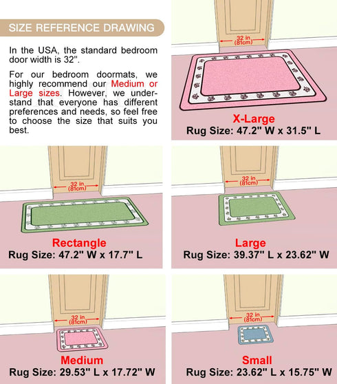 Pretty Floral Rural Style Romantic Rose Flower Rug Shaggy Area Rugs Soft Non-Slip Doormat Floor Mat Bath Mat Bathroom Shower Rug Bedroom Living Ro...
