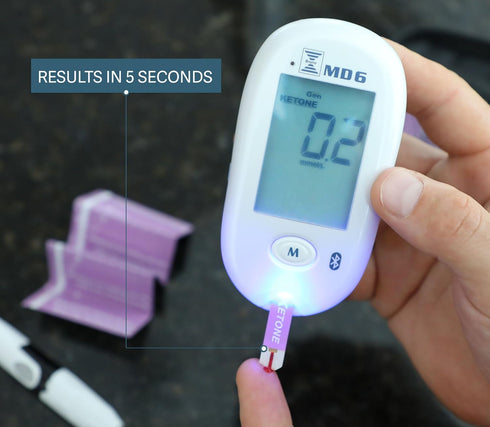 Box of 10 Ketone Test Strips to Use with Our MD6 Blood Monitoring System | Stay in Ketosis and Get The Best Results with Accurate Keto Counts Whil...