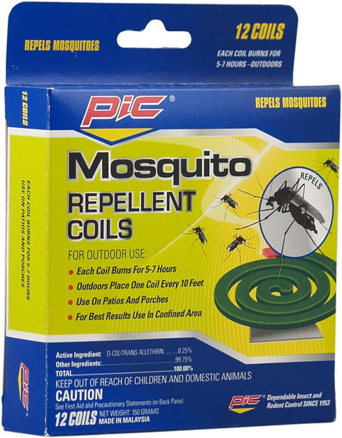 PIC C-12-12INN Mosquito Repellent Coil, 12-Pack...
