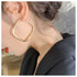 Large Square Drop Earrings Minimalist Hollow Square Hoop Earrings Gold Geometric Dangle Earrings Big Square Huggie Hoop Earring Jewelry for Women ...