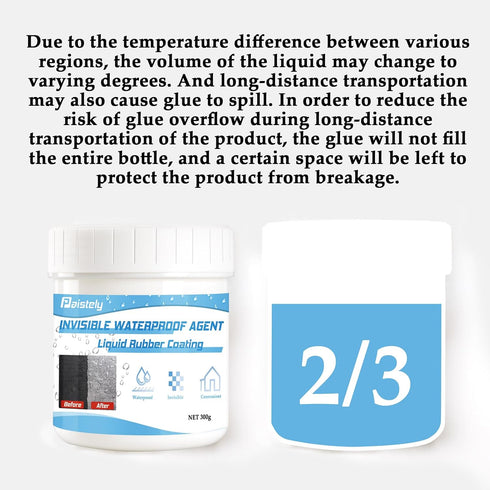 Waterproof Glue Sealant Clear 300g, Invisible Waterproof Agent, Super Strong Invisible Waterproof Anti-Leakage Agent, Waterproof Coating Suitable ...